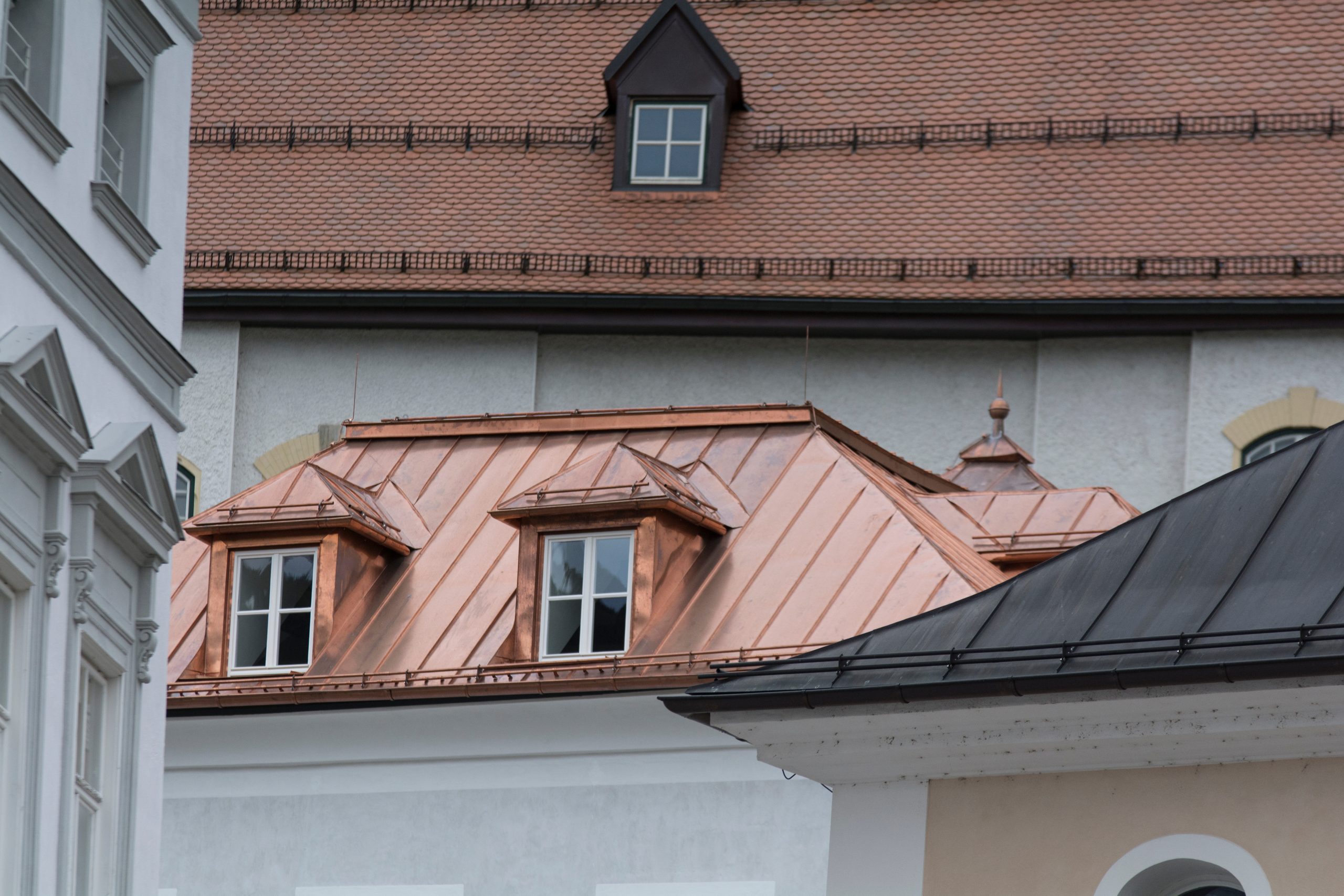 copper roofing home